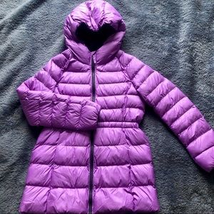 UNIQLO Long Puffer Jacket Purple